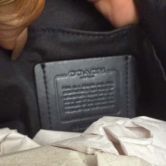 Coach Leopard Print Shoulder Bag - Tan and Black - Picture 7 of 8